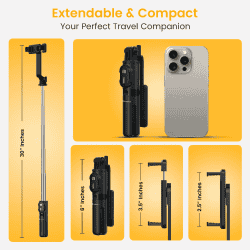 Portronics Lumistick Mini Selfie Stick Tripod | POR 2840