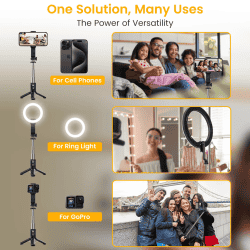 Portronics Lumistick Mini Selfie Stick Tripod | POR 2840