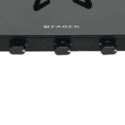 Faber Spark 3BB BK Gas Stove | 3 Burners | Brass Burners | Black
