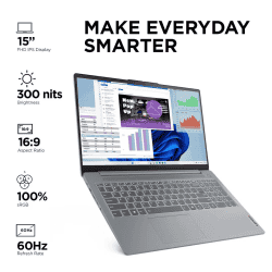 Lenovo IdeaPad Slim 3i | Intel i5 12th Gen 12450H | 16 GB | 512 GB SSD | Arctic Grey | 83ER00MCIN