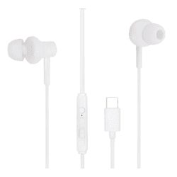Lapcare C buds type C Wired Earbuds | inbuilt MIC Black | LBD-159 | White