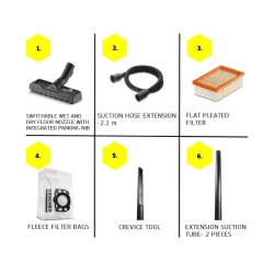 KARCHER Wet & Dry Vacuum Cleaner | Yellow | WD 5 S V-25/5/22