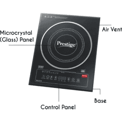 Prestige 2000 W Induction Cooktop | Touch Panel  Black | PIC 2.0 V2