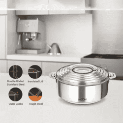 Milton Galaxia Stainless Steel Casserole | 2.5 L | Silver
