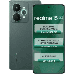 realme 15 5G | 8 GB | 128 GB | Velvet Green