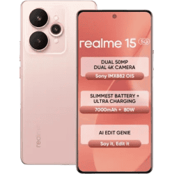 realme 15 5G | 8 GB | 256 GB | Silk Pink