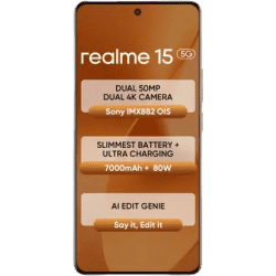 realme 15 5G | 8 GB | 128 GB | Flowing Silver