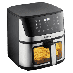 Impex Smart Fry DS65 | 6.5 L | Black and Steel Finish