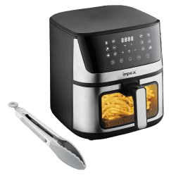 Impex Smart Fry DS65 | 6.5 L | Black and Steel Finish