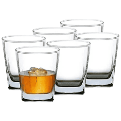 Ocean Plaza Rock Glass | 6 PCS SET | B11007