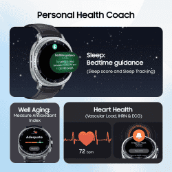 Samsung Galaxy Classic  Watch8 LTE | 46mm | with 3nm Processor | Dual GPS | Black | SM-L505FZKAINS