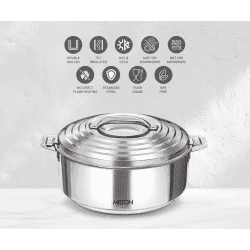 Milton Galaxia 1000 Insulated Stainless Steel Casserol | 1000 ml | Silver