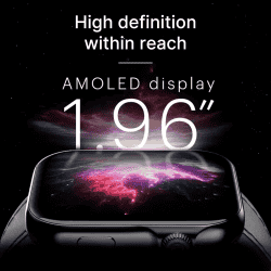 Noise ColorFit Ultra 3 Smartwatch | 49mm | Bluetooth Calling | AMOLED Display | Jet Black Strap
