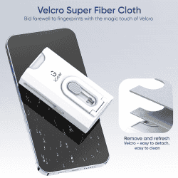 iGear Cleanbot 8 in 1 Gadget Cleaning Kit with Mobile Holder | White