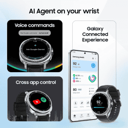 Samsung Galaxy Classic  Watch8 LTE | 46mm | with 3nm Processor | Dual GPS | Black | SM-L505FZKAINS