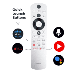 Haier S800 Series 4K Ultra HD Smart QLED Google TV | Grey | 108 cm (43) |  43S800QT-P