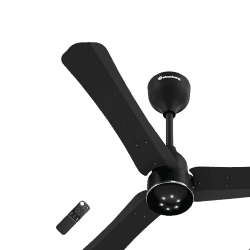Atomberg Renesa Halo Smart BLDC Ceiling Fan | 900mm | 5 star | LED Speed Indicator | Midnight Black