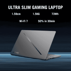 Asus ROG Zephyrus G14 Gaming Laptop | AMD Ryzen 9 Octa Core 270 | 16 GB | 1 TB SSD | 8 GB Graphics NVIDIA GeForce RTX 5060 | Eclipse Gray | GA403UM-QS007WS