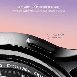 boAt Enigma Daze Smartwatch | Functional Crown | SOS with Location Tracking | Watch Face Studio | Metallic Black