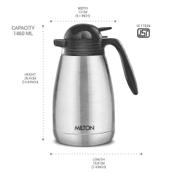 Milton Thermosteel Carafe | 1500 ml | Silver