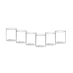 Borosil Glass Set Vision | 205ml | 6pc | Transparent