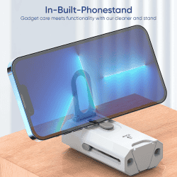 iGear Cleanbot 8 in 1 Gadget Cleaning Kit with Mobile Holder | White