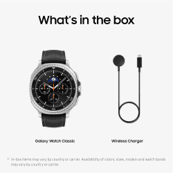 Samsung Galaxy Classic  Watch8 LTE | 46mm | with 3nm Processor | Dual GPS | Black | SM-L505FZKAINS