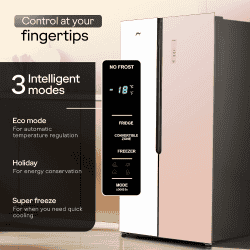 Godrej Side by Side Door Refrigerator | 600 L | RS EONVELVET 646C RIT OP RS SBS