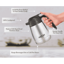 Milton Thermosteel Carafe | 1000 ml | Silver
