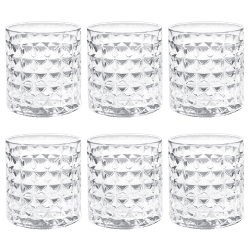 Treo by Milton Knitts 380 Whisky Glass | Set of 6 | 380 ml Each | Transparent