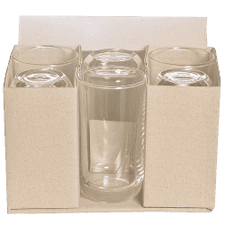 Lucky Glass Trendy Tumbler Glasses | Set of 6