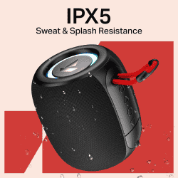 boAt Stone 208 Bluetooth Speaker | 5 W | RGB lights | Raging Black