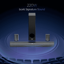 boAt Aavante Bar 2450 Pro | 220 W | Premium Black