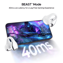 boAt Airdopes Loop OWS Earbuds | 12mm Drivers | Pearl White