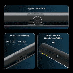 boAt Aavante Bar 950 Bluetooth Soundbar | 40W | Premium Black