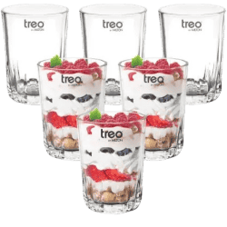 TREO By Milton Acme Cool Glass | Set of 6 | 235 ml | Transparent