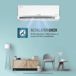 Lloyd 1 Ton 3 Star Inverter Split AC | 6 in 1 Convertible | Wi-Fi Ready | Clean Air Filter | Turbo Cool | White | GLS12I3FOJSR