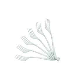 Prabha Stainless Steel Monalisa Tea Fork | Set of 6