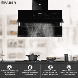 Faber Zenith FL HC SC BK IN Chimney | 90 cm | Black