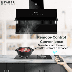 Faber Zenith FL HC SC BK IN Chimney | 90 cm | Black