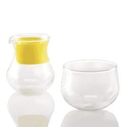 Borosil Glassware Milk Pot and Sugar Pot | 240 ml
