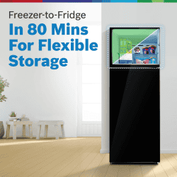 Bosch Frost free Inverter Double Door Refrigerator | 269L | 2 Star | Black Pearl | CTN29K22NI