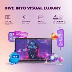 Lenovo Tab Plus WiFi Tablet | 8 GB | 256 GB | Luna Grey
