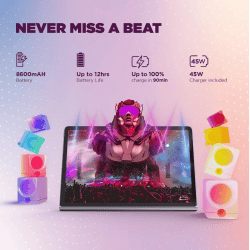 Lenovo Tab Plus WiFi Tablet | 8 GB | 256 GB | Luna Grey