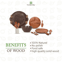 The Indus Valley Wooden Large Flip Spatula | Neem Wood | KS-NW-FL-003