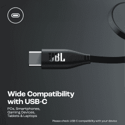 JBL Tune 520C On Ear Type C Wired Headphone | Pure Bass Sound | Black