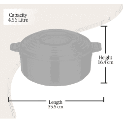 Milton Galaxia Casserole 5000 | Double Walled Stainless Steel