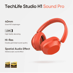 realme TechLife Studio H1 Over Ear Wireless Headphone | 40mm | Red
