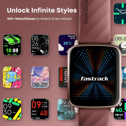 Fastrack Volt S1 Smart Watch | 1.83" Display | Silicone Strap | BT Calling | Black