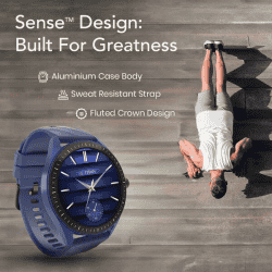 Titan Crest 2.0 Smart Watch | AMOLED Display With Functional Crown | Black